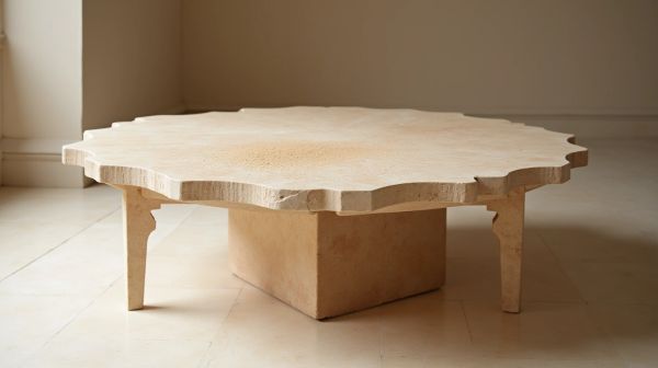 Table basse en travertin : un choix chic et pratique